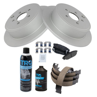 TRQ® - Rear Disc Brake Kit with Semi-Metallic Pads