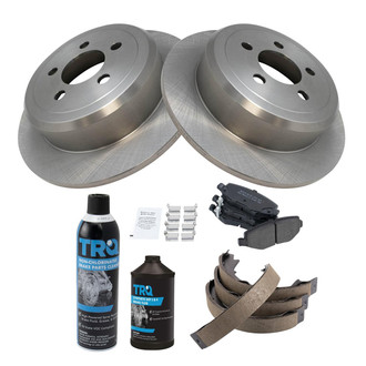 TRQ® - Rear Disc Brake Kit with Semi-Metallic Pads