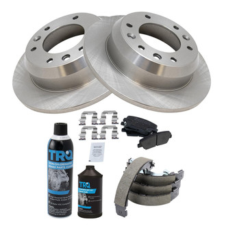 TRQ® - Rear Disc Brake Kit with Semi-Metallic Pads