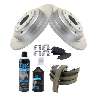 TRQ® - Rear Disc Brake Kit with Semi-Metallic Pads