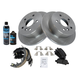 TRQ® - Rear Disc Brake Kit with Semi-Metallic Pads