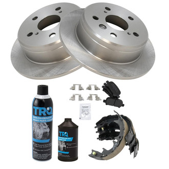 TRQ® - Rear Disc Brake Kit with Semi-Metallic Pads