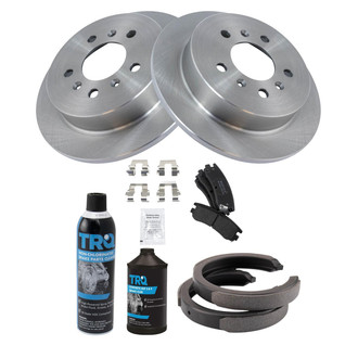 TRQ® - Rear Disc Brake Kit with Semi-Metallic Pads