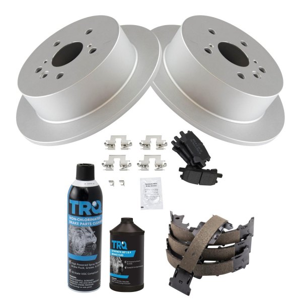 TRQ® - Rear Disc Brake Kit with Semi-Metallic Pads