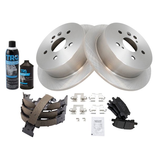 TRQ® - Rear Disc Brake Kit with Semi-Metallic Pads