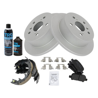 TRQ® - Rear Disc Brake Kit with Semi-Metallic Pads