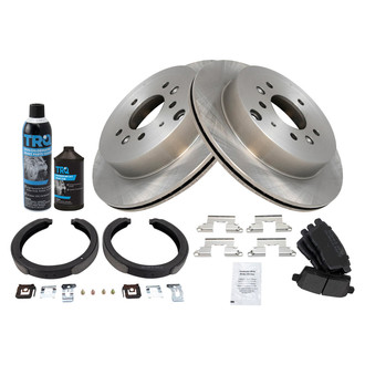 TRQ® - Rear Disc Brake Kit with Semi-Metallic Pads