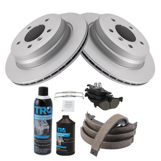 TRQ® - Rear Disc Brake Kit with Semi-Metallic Pads
