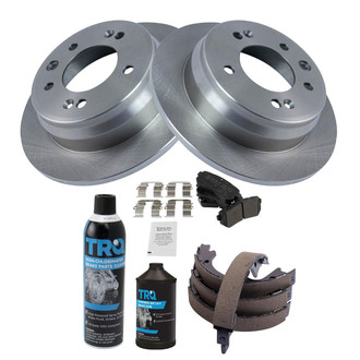 TRQ® - Rear Disc Brake Kit with Semi-Metallic Pads