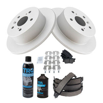 TRQ® - Rear Disc Brake Kit with Semi-Metallic Pads