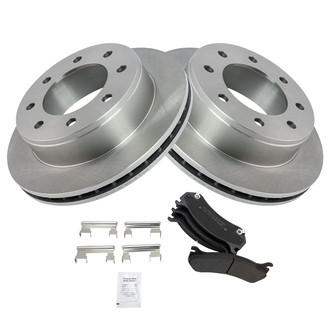 TRQ® - Rear Disc Brake Kit with Semi-Metallic Pads