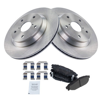 TRQ® - Disc Brake Kit with Semi-Metallic Pads