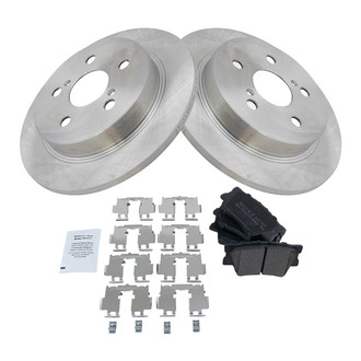 TRQ® - Rear Disc Brake Kit with Semi-Metallic Pads