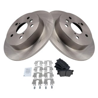 TRQ® - Rear Disc Brake Kit with Semi-Metallic Pads