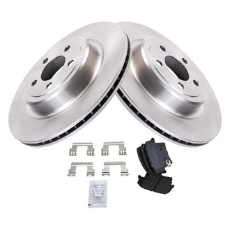 TRQ® - Rear Disc Brake Kit with Semi-Metallic Pads