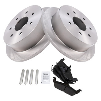 TRQ® - Rear Disc Brake Kit with Semi-Metallic Pads