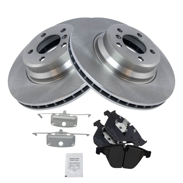 TRQ® - Front Disc Brake Kit with Semi-Metallic Pads