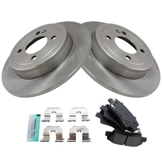 TRQ® - Disc Brake Kit with Semi-Metallic Pads