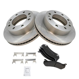 TRQ® - Front Disc Brake Kit with Semi-Metallic Pads