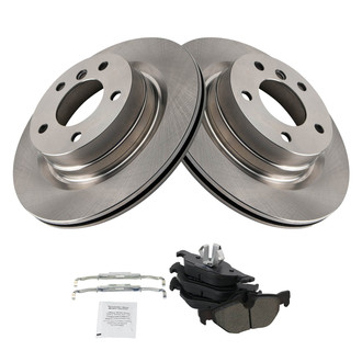 TRQ® - Rear Disc Brake Kit with Semi-Metallic Pads