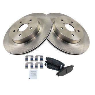 TRQ® - Rear Disc Brake Kit with Semi-Metallic Pads