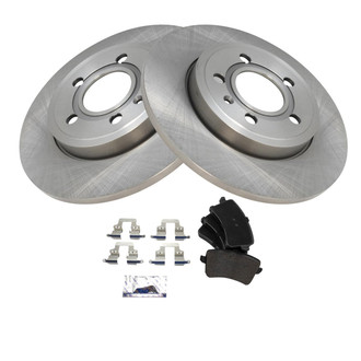 TRQ® - Rear Disc Brake Kit with Semi-Metallic Pads
