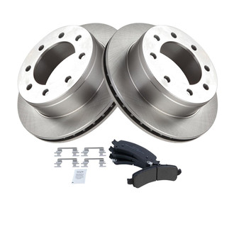 TRQ® - Rear Disc Brake Kit with Semi-Metallic Pads