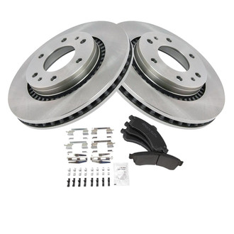 TRQ® - Front Disc Brake Kit with Semi-Metallic Pads