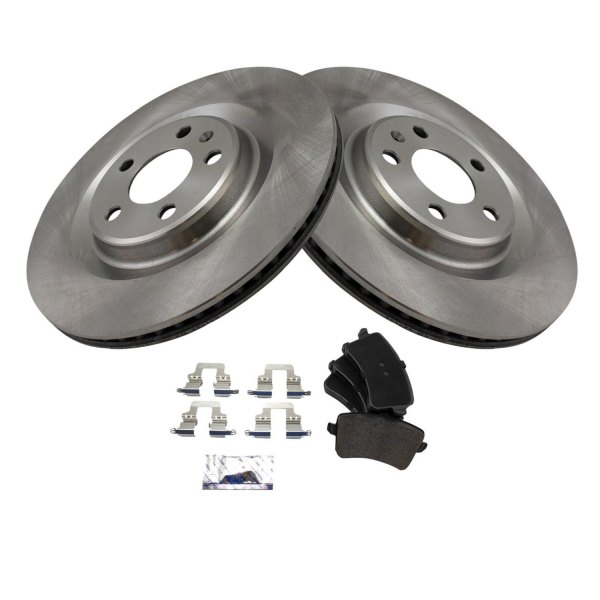 TRQ® - Rear Disc Brake Kit with Semi-Metallic Pads