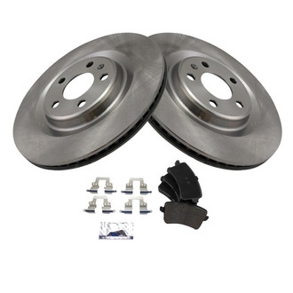 TRQ® - Disc Brake Kit with Semi-Metallic Pads