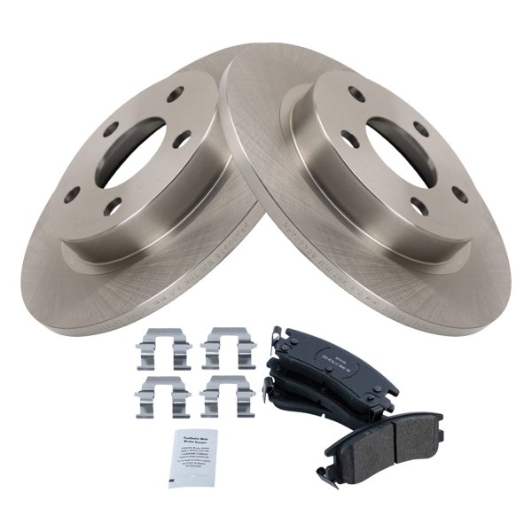 TRQ® - Rear Disc Brake Kit with Semi-Metallic Pads