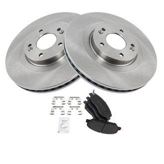 TRQ® - Disc Brake Kit with Semi-Metallic Pads