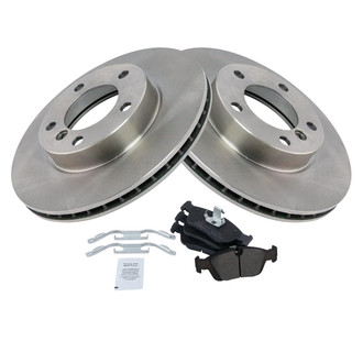 TRQ® - Front Disc Brake Kit with Semi-Metallic Pads