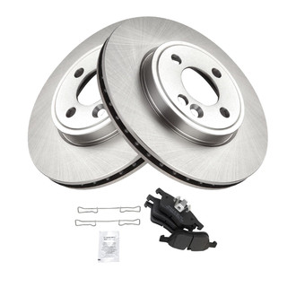 TRQ® - Disc Brake Kit with Semi-Metallic Pads