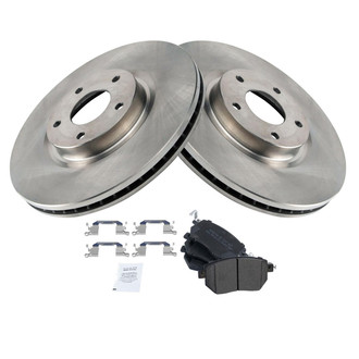 TRQ® - Front Disc Brake Kit with Semi-Metallic Pads