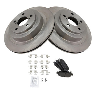 TRQ® - Rear Disc Brake Kit with Semi-Metallic Pads