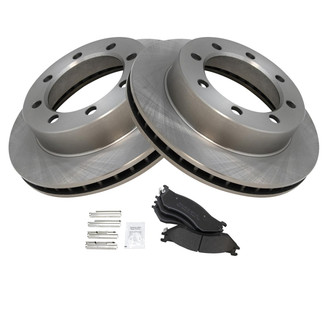 TRQ® - Front Disc Brake Kit with Semi-Metallic Pads