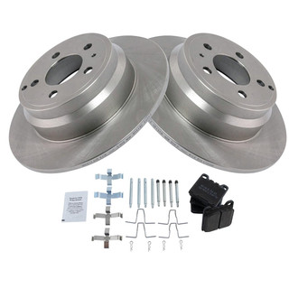 TRQ® - Disc Brake Kit with Semi-Metallic Pads