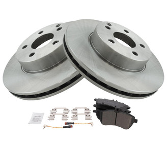 TRQ® - Front Disc Brake Kit with Semi-Metallic Pads