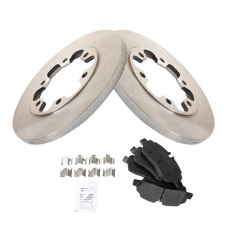 TRQ® - Disc Brake Kit with Semi-Metallic Pads