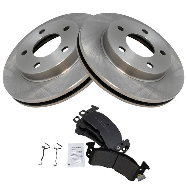 TRQ® - Front Disc Brake Kit with Semi-Metallic Pads