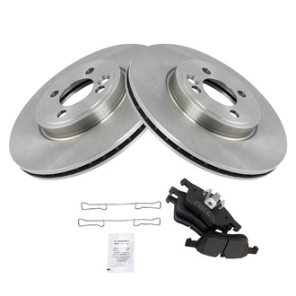 TRQ® - Front Disc Brake Kit with Semi-Metallic Pads