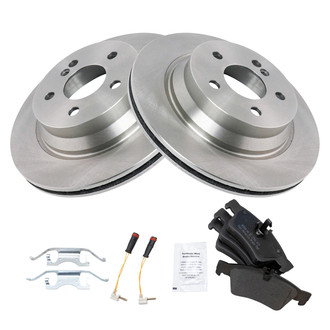 TRQ® - Disc Brake Kit with Semi-Metallic Pads