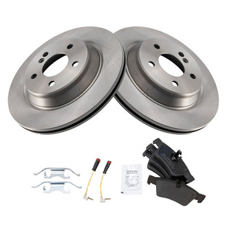 TRQ® - Rear Disc Brake Kit with Semi-Metallic Pads