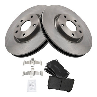 TRQ® - Disc Brake Kit with Semi-Metallic Pads