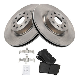 TRQ® - Disc Brake Kit with Semi-Metallic Pads