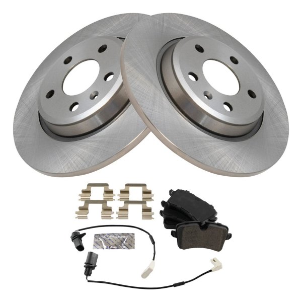 TRQ® - Rear Disc Brake Kit with Semi-Metallic Pads