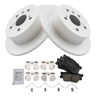 TRQ® - Rear Disc Brake Kit with Ceramic Pads