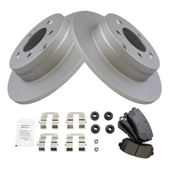 TRQ® - Rear Disc Brake Kit with Ceramic Pads