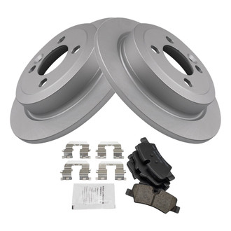 TRQ® - Rear Disc Brake Kit with Ceramic Pads
